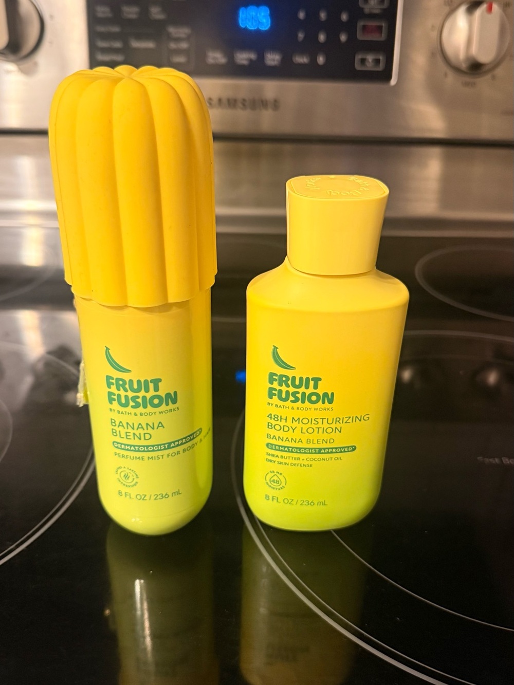 Bath & Body Works Fruit Fusion Banana Blend Lotion & Mist - Yellow